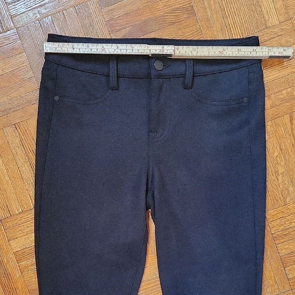 Level 99 Black Velveteen Skinny Pants Size 27 Stretch - Picture 5 of 10